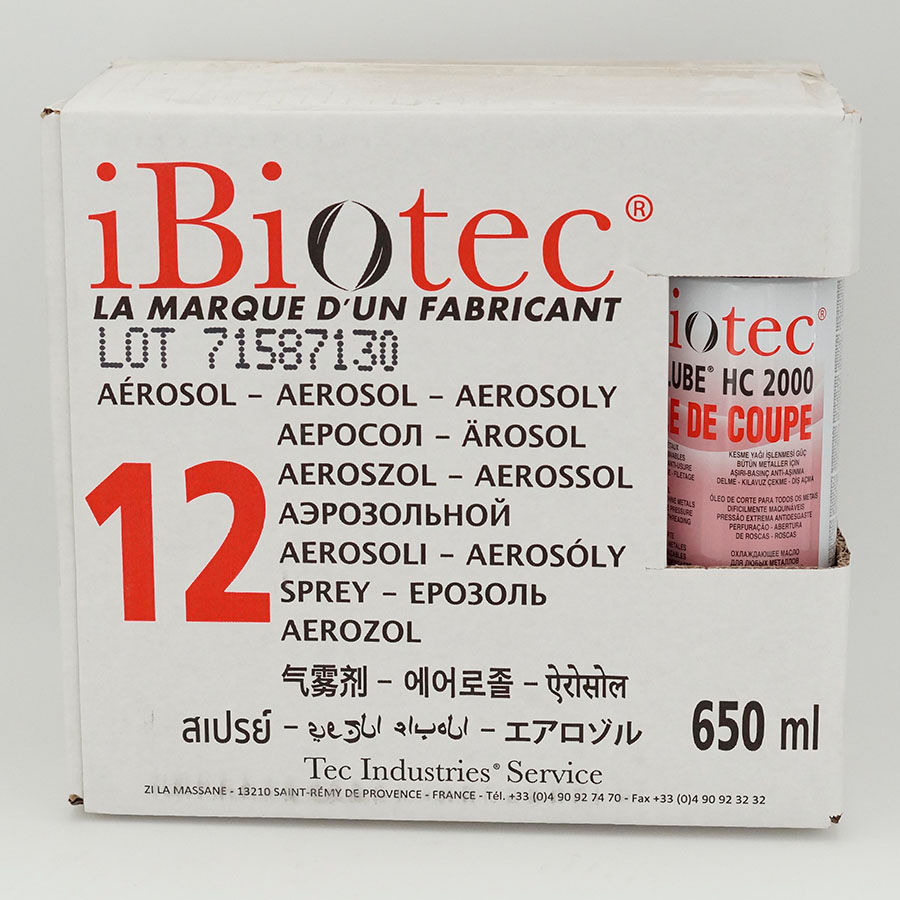 HC 2000 Bio-Cutting Oil 12 x 650 ml aerosol